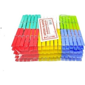 Akyazı ( 144pcs ) ( Gökkuşağı ) ( Plastik ) Mandal