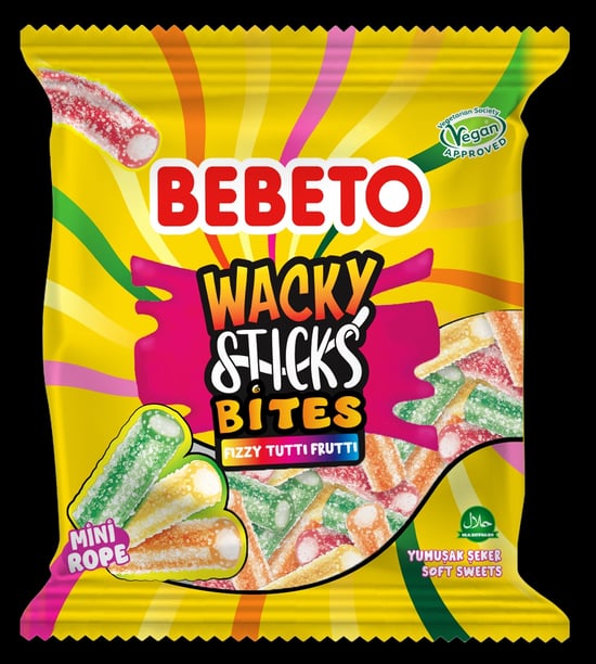 Bebeto Bıtes Ekşi Rope 135 Gr Licorice