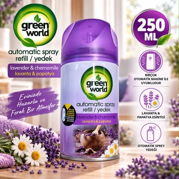 Green World Lavanta & Papatya Otomatik Sprey Yedeği 250 Ml