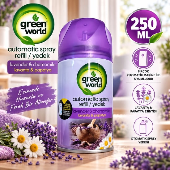 Green World Lavanta & Papatya Otomatik Sprey Yedeği 250 Ml