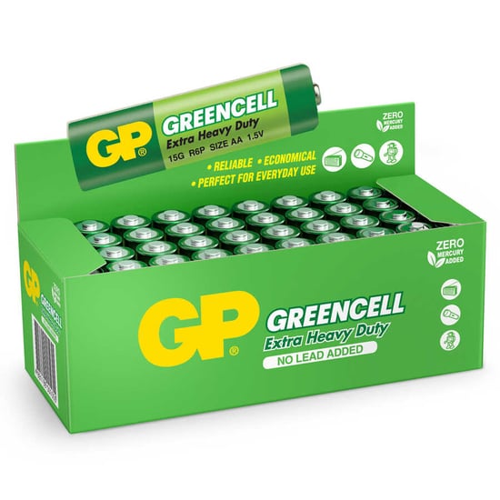 Gp Batteries Gp15g Greencell R6p/1215/aa Kalem Pil, 1.5 Volt, 40'lı Kutu