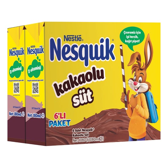 Nesquik 180ml Kakaolu Süt 6 Lı