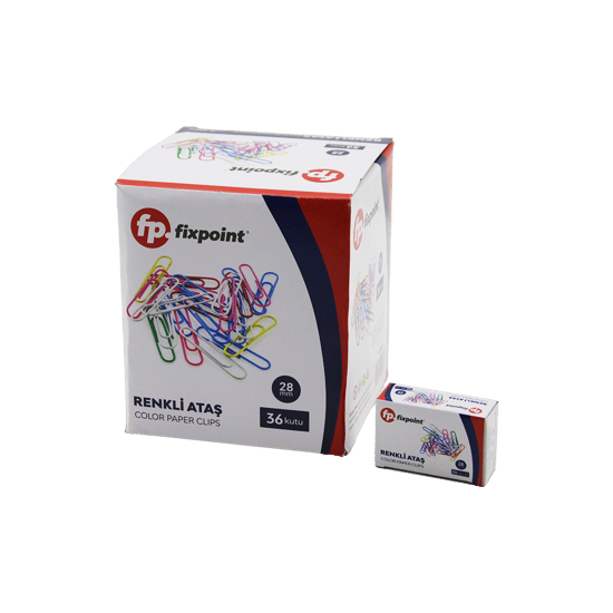 Fixpoint ( 50pcs ) P-2350 Renkli Ataş 28mmm
