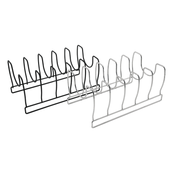 Lalezar Lzr-481 ( Tava & Tencere Kapak ) Düzenleyici ( Metal ) Organizer ( Siyah ) ( Krom )