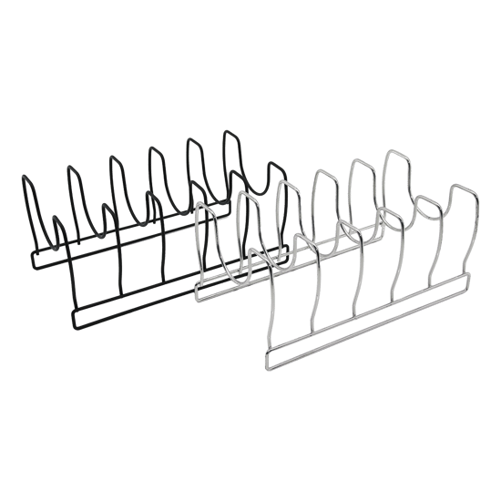 Lalezar Lzr-481 ( Tava & Tencere Kapak ) Düzenleyici ( Metal ) Organizer ( Siyah ) ( Krom )