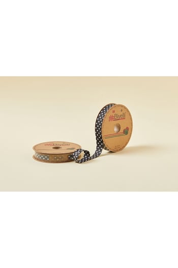 Biye Büyük Puanlı Katlı A22 Siyah 2 Cm 25 Metre %65 Koton %35 Polyester