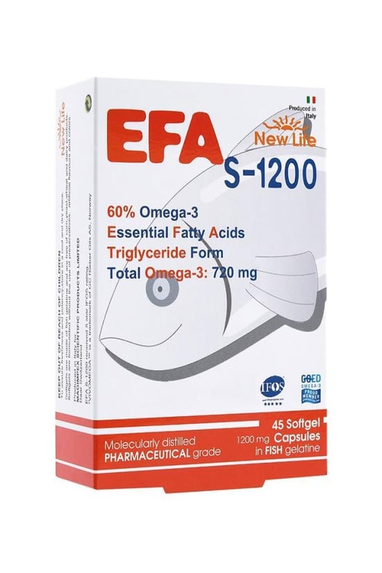 New Life Efa S-1200 Omega 3 Balık Yağı 45 Kapsül