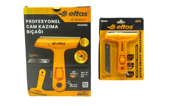Eltos Cks-002 ( Profesyonel & Oynar Başlı ) Cam Kazıma & Buz Kazıyıcı Bıçak (plastik Sap & Yedek Bıçak)