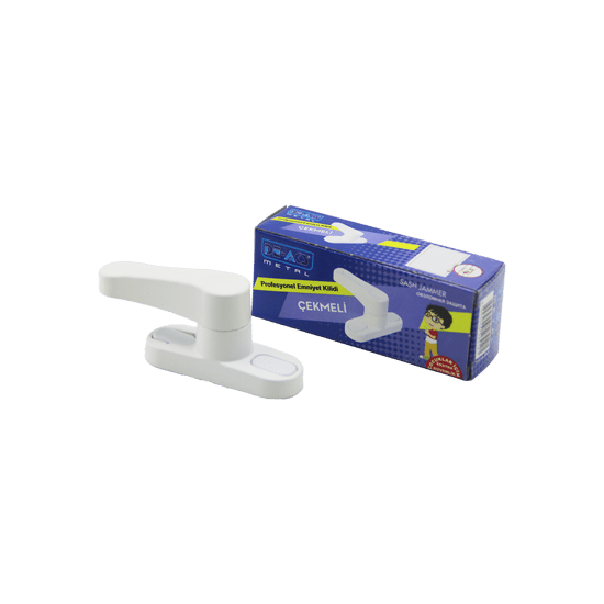 De-aks Emn-mk-220 ( Metal & Kutulu & Beyaz ) ( Çekmeli ) Emniyet Kilit