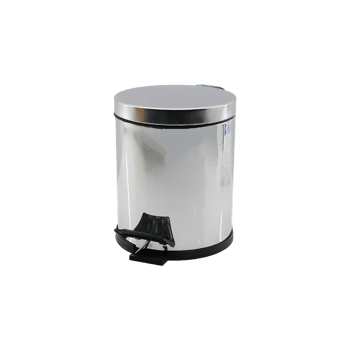 İnura Global Beray Bry-0343 Qs-452 No-3 ( 3lt ) ( Krom Metal ) ( Pedallı ) Çöp Kovası ( Çap: 18cm & Y: 22.3cm )