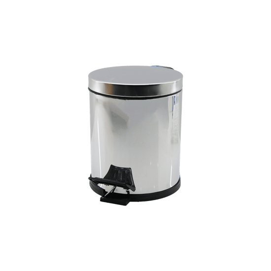 İnura Global Beray Bry-0343 Qs-452 No-3 ( 3lt ) ( Krom Metal ) ( Pedallı ) Çöp Kovası ( Çap: 18cm & Y: 22.3cm )