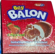 Saadet Bay Balon Dolgulu Sakız 50'li Çilek (Yeni Ürün)