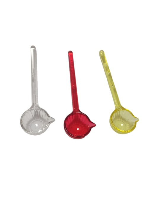 Bercen Lale Kristal Şeker Kaşık-farklı Renklerde