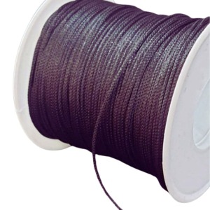 P Parla Paraşüt İpi, Bileklik-Kolye örgü ipi 1 mm 50 metre Füme 12'li