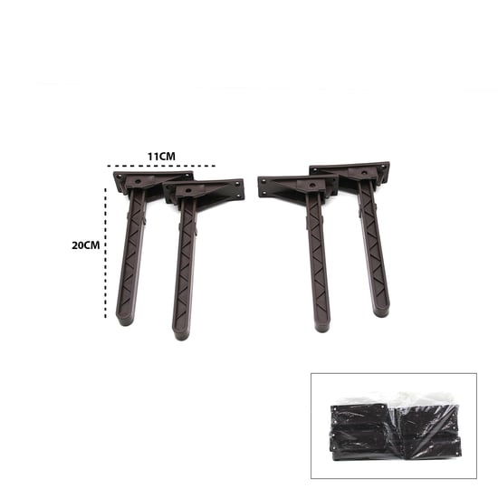 -979 ( Kahverengi ) Sofra ( Ayağı ) ( Komple Plastik ) ( 20cm ) ( Aç Kapa ) ( Ayak )