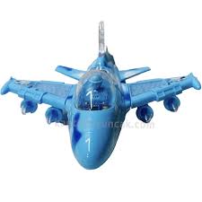 Mavi Savaş Jeti Kutulu Işıklı Hareketli