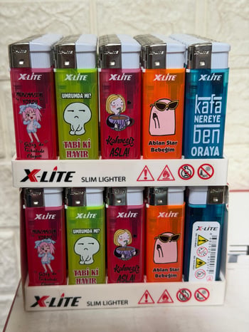 X-lite Baskılı Resimli Figürlü Çakmak *50 Pcs