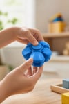Çevirmeli Stres Topu / Stres Oyuncağı / Spinner Ball Mavi