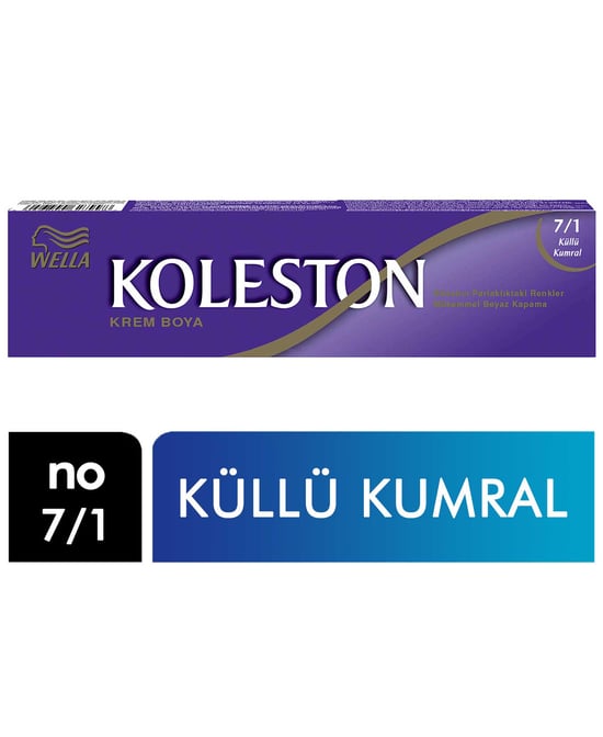 Koleston Saç Boyası Tüp No 7/1 Küllü Kumral