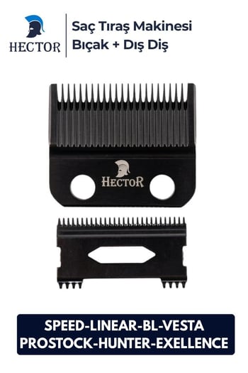 Hector Speed Linear Bl7500 Vesta Prostock Hunter Exellence için Yedek Bıçak Seti