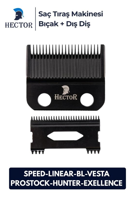 Hector Speed Linear Bl7500 Vesta Prostock Hunter Exellence için Yedek Bıçak Seti
