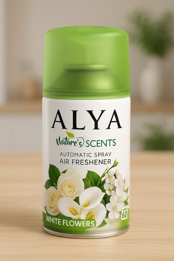 Nature's Scents White Flowers - Beyaz Çiçekler Oda Kokusu Yedek Makine Spreyi 250 Ml