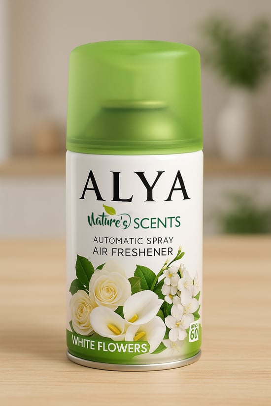 Nature's Scents White Flowers - Beyaz Çiçekler Oda Kokusu Yedek Makine Spreyi 250 Ml