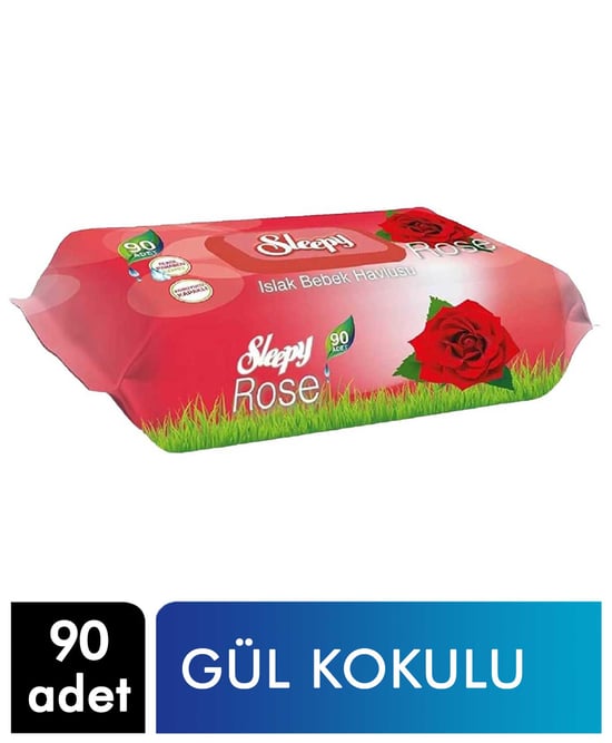 Sleepy İslak Havlu 90'lı Gül Kokulu
