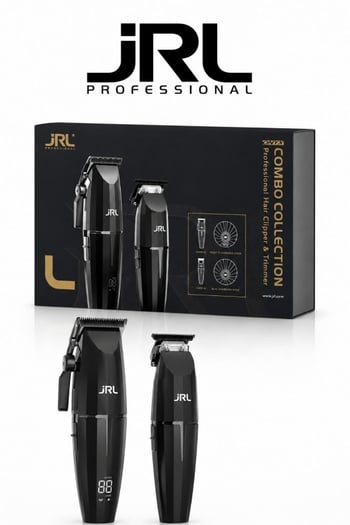 Jrl Onyx Combo Serisi 2'li Standlı Tıraş Makinesi Seti 2020 Clipper + 2020 Trimmer Siyah