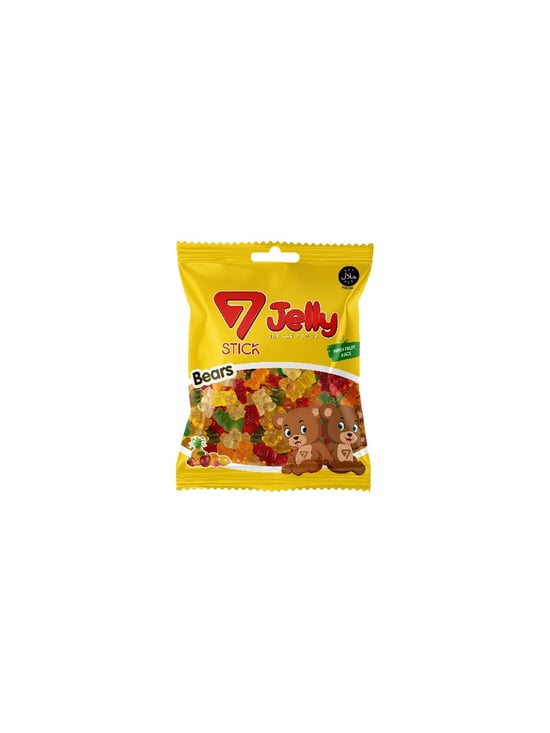 7 Stick Jelly Fruit Bears 80 Gr 24'lü