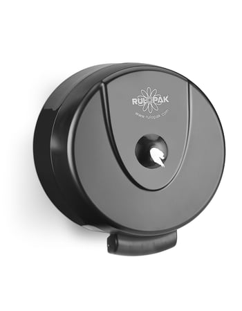 Rulopak İkiz Mini Cimri İçten Çekmeli Tuvalet Kağıdı Dispenseri - Siyah