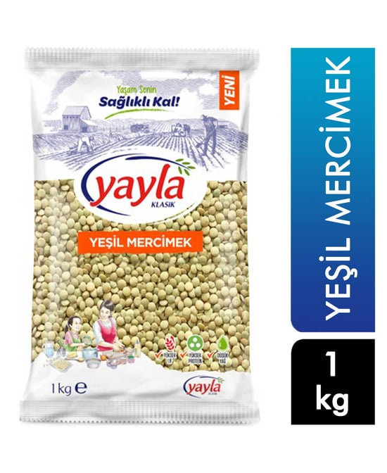 Yayla Yeşil Mercimek 1 Kg