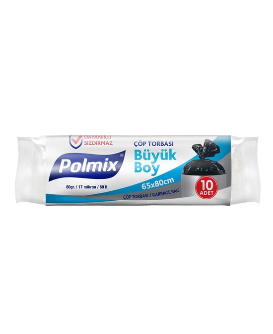 Polmix Çöp Poşeti 65x80cm Büyük Boy 10'lu