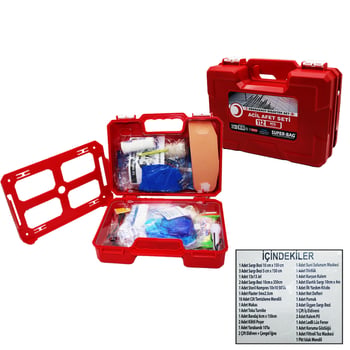 Super-bag Asr-5013 Büyük Acil Afet & Deprem Yardım Seti Plastik Çantalı