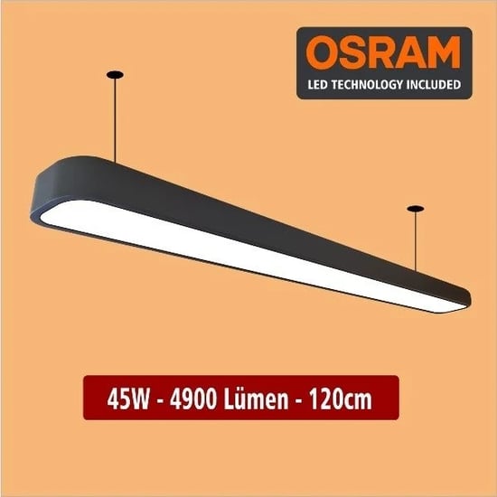 45 Watt Lineer Armatür Günışığı-4900 Lümen-120 Cm