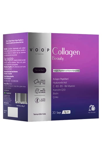 Collagen Beauty Yüksek Biyoaktif Hidrolize Kolajen %100 Saf Ve Doğal - 30 Toz Saşe