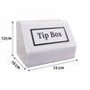 Tipbox - Bahşiş Kutusu Opak Beyaz - 15x10xh12cm