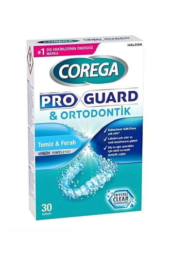 Corega Proguard & Retainer 30lu Protez Temizleme Tableti