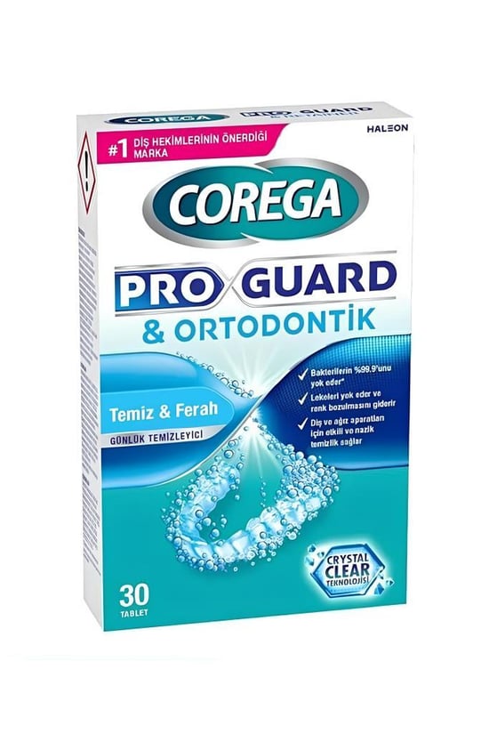 Corega Proguard & Retainer 30lu Protez Temizleme Tableti