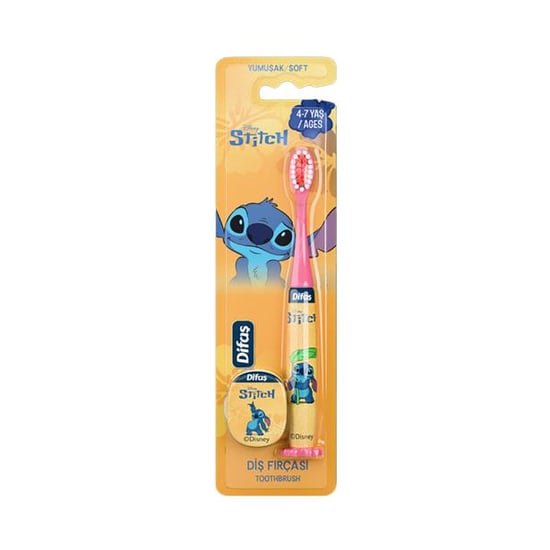 Difaş Stitch Yumuşak Diş Fırçası 4-7 Yaş Karma Renk