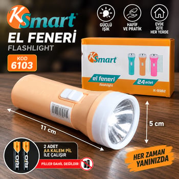 Hagiki Pilli Led Fener K9982
