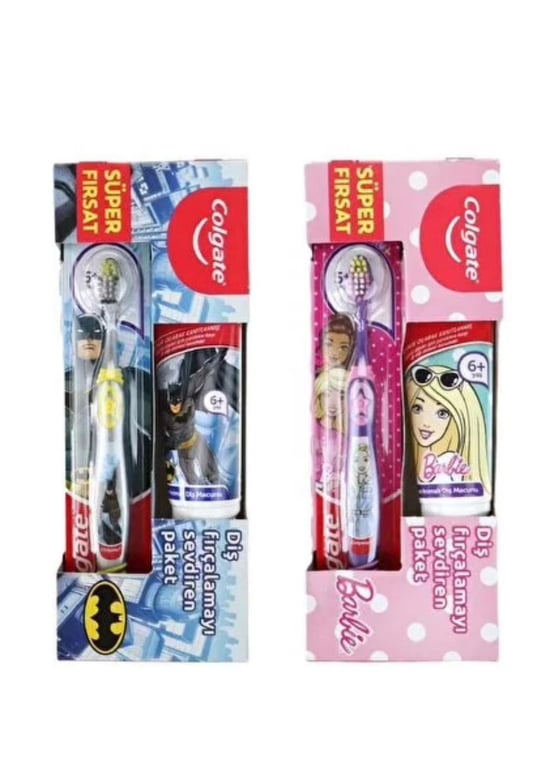 Colgate Çocuk Barbie & Batman Fırça Macun Seti 75 Ml
