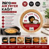 İ22-460 ( 50pcs ) ( Yuvarlak Taban: 16cm & Kenar: 4.5cm ) Air Fryer Pişirme Kalıp ( Kağıt )