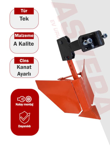 Asvera Ayarlanabilir Kanatlı Karık Açma Pulluğu - Tüm Çapa Makinelerine Uyumlu Arık Açma Aparatı