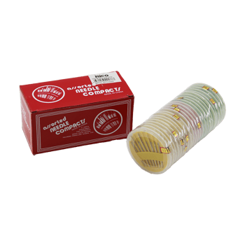 İ20-002 Assorted Needle Compacts-902 ( 25pcs ) ( Yuvarlak Kutu ) Dikiş İğnesi Seti