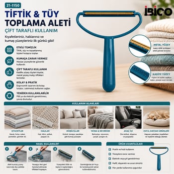 İ21-136 ( 2in1 Başlı ) ( Plastik Saplı ) ( Metal Tiftik Tüy Toplama ) ( Pls.kaşıyıcı Aparat ) ( Pet Shop )