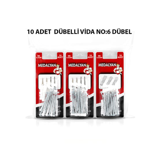 Medalyan Dl-33 ( 3.5x50 ) ( 10pcs ) Dübelli Vida