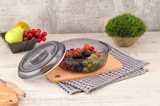 Furkan Yuvarlak Contalı Saklama Kabı Kristal 1,75 Litre