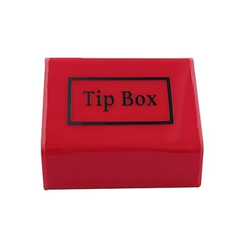 Tipbox - Bahşiş Kutusu Kırmızı - 15x10xh12cm