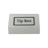 Tipbox - Bahşiş Kutusu Buz Beyaz - 20x13xh12cm